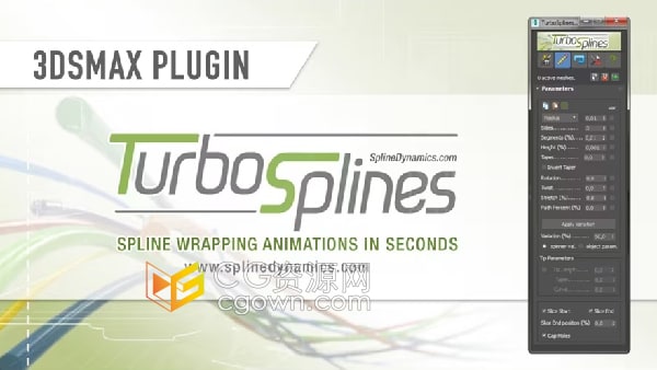 TurboSplines v1.20 3ds Max插件路径动画生成编辑工具