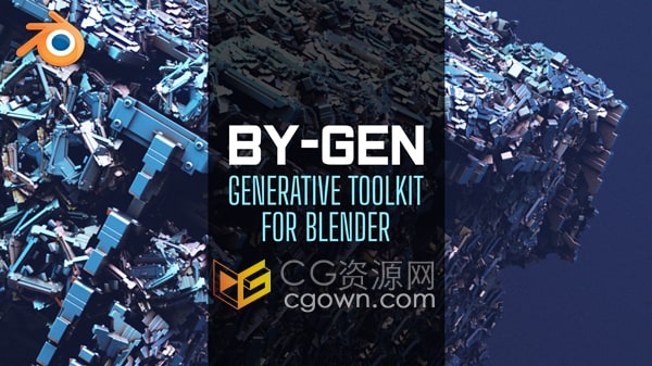 Blender插件By-Gen V9.2 + Generators Lab抽象藝術(shù)模型生成器