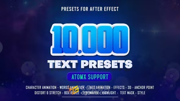 Text Presets AE脚本预设包1000种文字标题动画文本预设
