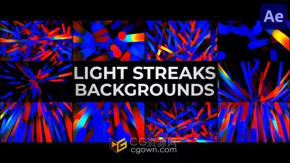 10组光线条纹动画背景视频素材AE模板下载