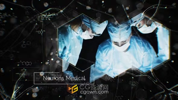 AE模板-健康医学幻灯片高科技制药企业宣传医学教育视频