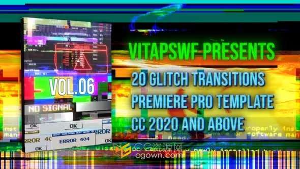 20個故障干擾過渡Glitch Transitions Vol. 06-PR模板