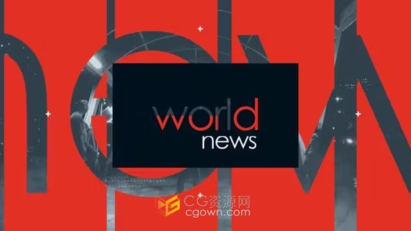 AE与PR模板-世界新闻广播包装片头World News