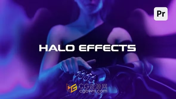 Halo Effects PR预设12种电影光环失真效果动画叠加