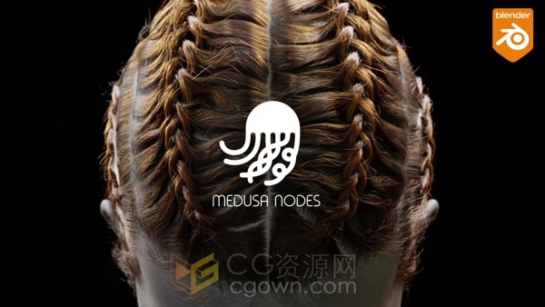 Blender插件Medusa Nodes v1.0.5头发生成系统工具