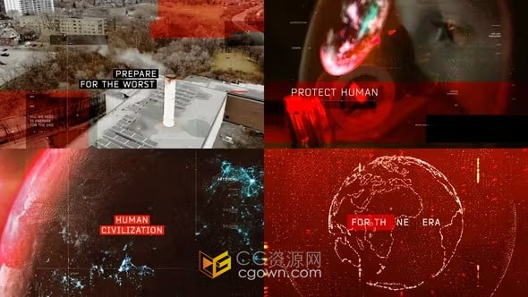 AE模板-人工智能技术公司宣传片企业活动视频幻灯片