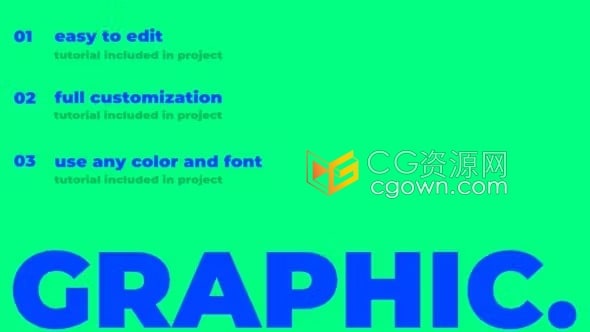 FCPX插件10组加粗鲜艳文字标题动画Color Bold Titles