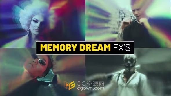 Memory Dream Effects PR模板24种梦幻画面效果预设包