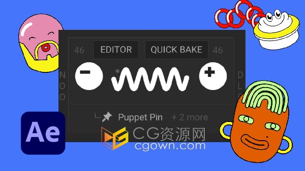 AE脚本Noodle v2.5静态元素图层生成动态效果工具