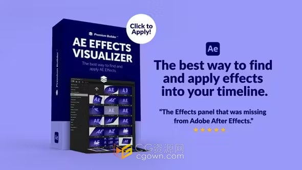 AE脚本模板预设包Effects Visualizer 290种效果动画