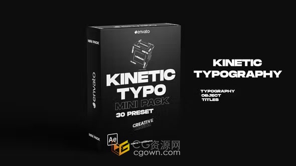 创意排版文本动画Kinetic Typography Mini Pack-AE模板