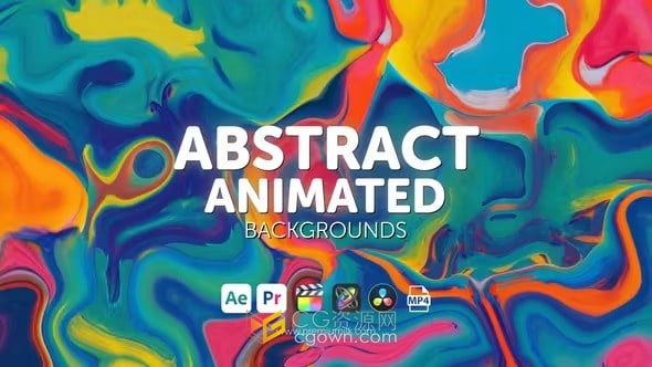 30组抽象油漆颜料液体动画背景视频素材AE模板