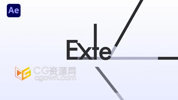 AE脚本Exte v1.0创建形状扩展路径延长线动画