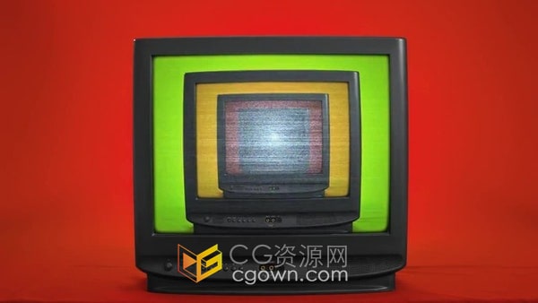 6臺(tái)不同老舊電視機(jī)30個(gè)不同場(chǎng)景展示動(dòng)畫視頻-AE模板