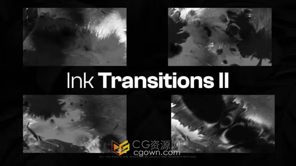 AE水墨转场模板=墨迹过渡20 Ink Transitions II