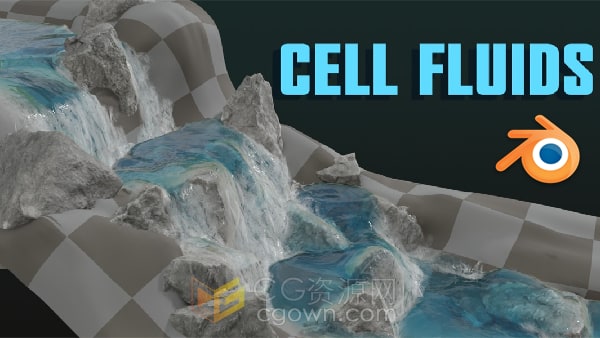 Blender插件Cell Fluids v1.0.1模拟流体特效工具