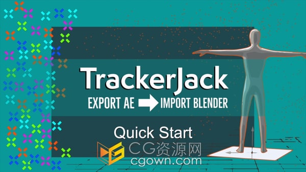 Trackerjack v1.0.2插件将AE跟踪3D数据导入Blender软件中
