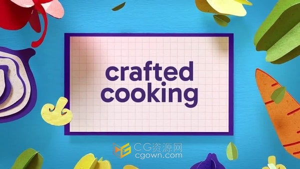AE模板-12个包装元素烹饪美食制作视频步骤餐饮宣传动画