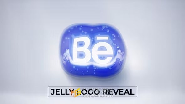 免费下载独特3D气泡流体标志果冻LOGO动画-AE模板