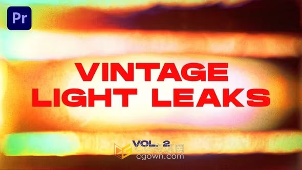 PR模板-15个复古漏光过渡Vintage Light Leaks Transitions VOL. 2