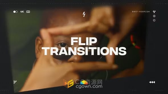 免费下载92个翻转过渡效果元素Flip Transitions-PR模板