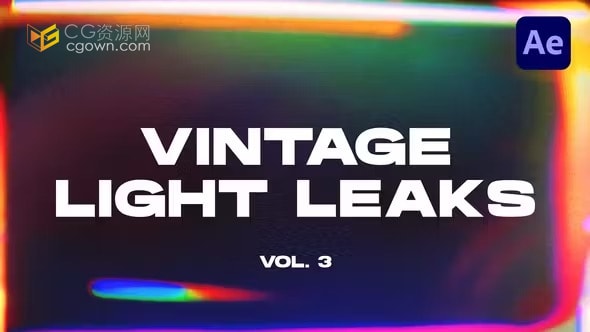 AE模板-15个复古漏光过渡Vintage Light Leaks Transitions VOL. 3