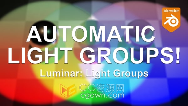 Blender插件Luminar Light Groups v1.0.3管理灯光组工具