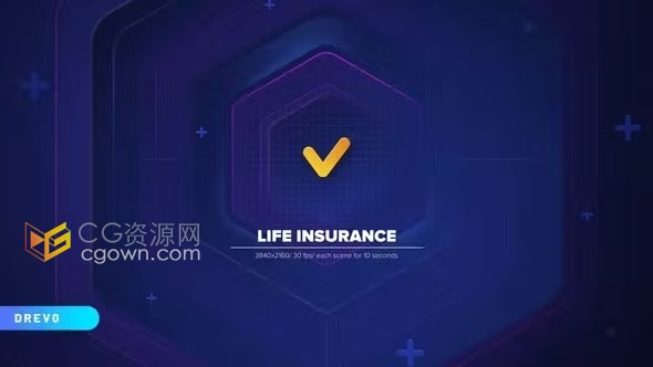 保險規(guī)劃財務(wù)安全解決方案產(chǎn)品介紹文字提示視頻廣告-AE模板