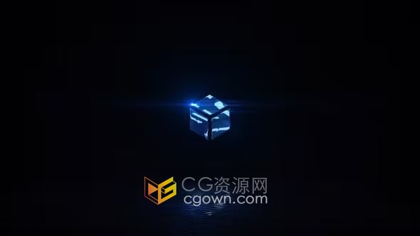 AE模板-适合科技企业品牌LOGO演绎能量脉冲标志动画