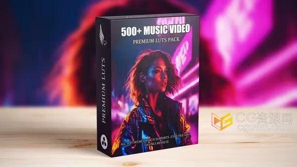 超过500个针对音乐视频多样风格的.cube LUT调色预设免费下载