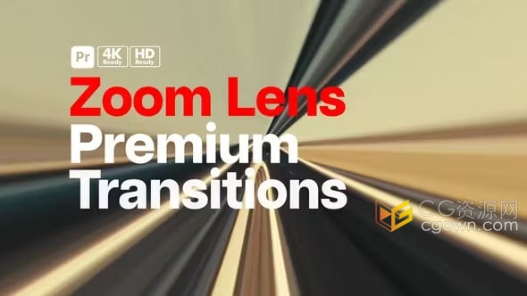 16个高级特效转场变焦镜头Premium Transitions Zoom Lens-PR模板