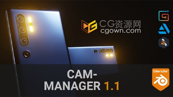 Blender插件Cam-Manager v1.1.1让摄像机视图设置变得简单快捷