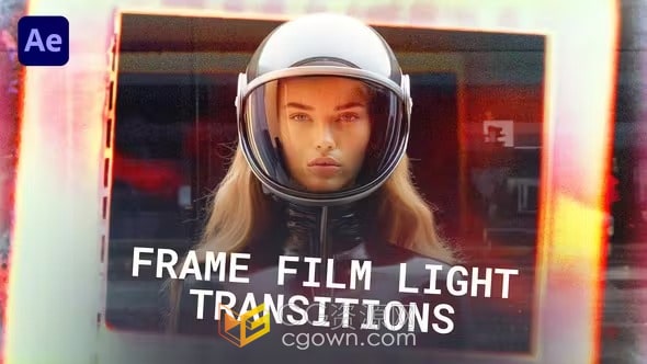 10帧电影胶片光效过渡Frame Film Light Transitions-AE转场模板