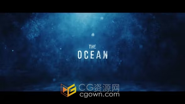 AE模板-水下标题电影预告片Underwater Cinematic Trailer
