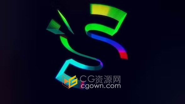 AE模板-变焦霓虹灯标志动画Zoom Logo intro