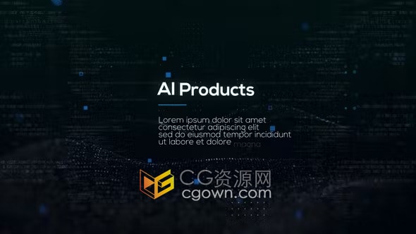 AE模板-科技AI人工智能企业开幕式互联网大数据技术开场白
