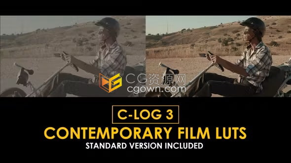 Canon C-Log3 现代胶片和标准LUT预设免费下载