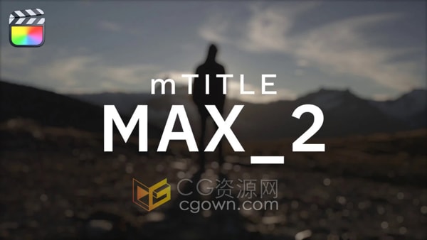 FCPX插件30个现代文字标题动画预设mTitle MAX 2