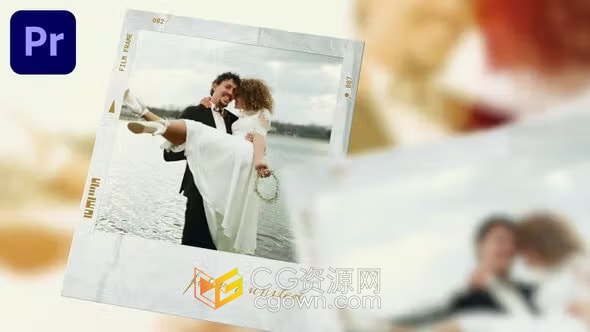 婚礼照片幻灯片珍贵回忆视频相册动画PR模板