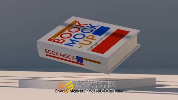 3D书籍和杂志模型图书介绍预订促销广告-AE模板