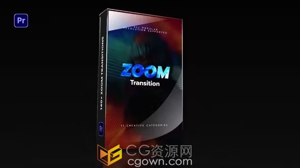 Zoom Transition PR转场模板140种无缝缩放效果视觉特效过渡