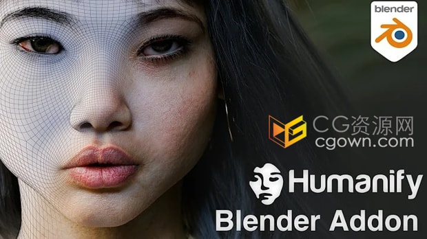 Blender插件Humanify V1.0一键式皮肤着色器