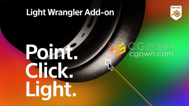Blender插件Light Wrangler v1.4.0光标定位照明灯光工具