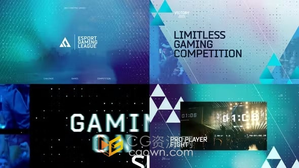 AE模板-企业品牌宣传讲座活动预告片电子竞技游戏体育揭幕战