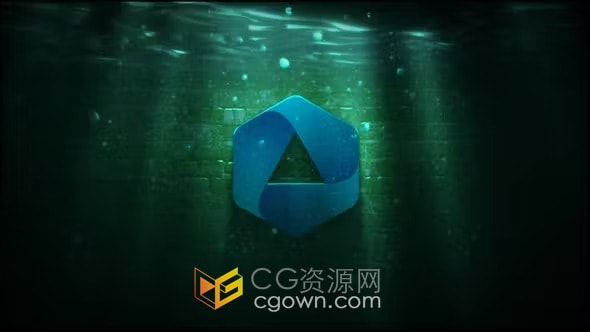AE模板-水下标志动画Water Logo Animation