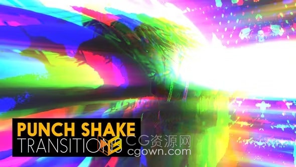 Punch Shake Transitions16种镜头摇晃震动推拉转场-PR模板
