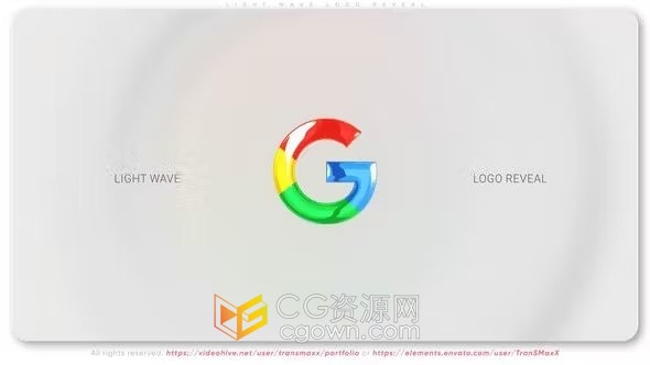 AE模板-光波效果品牌标志动画Light Wave Logo Reveal