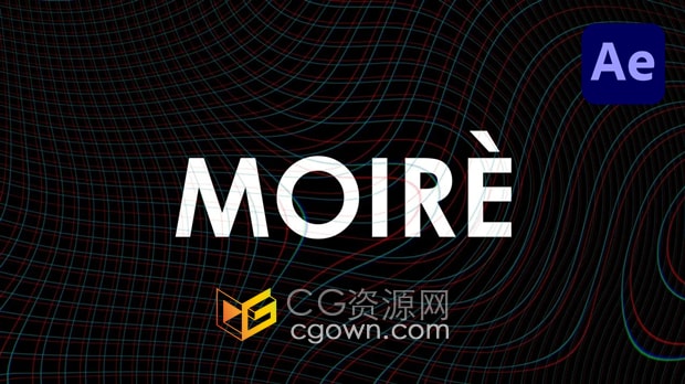 AE脚本Moiré V1.5视频添加摩尔纹图案视觉