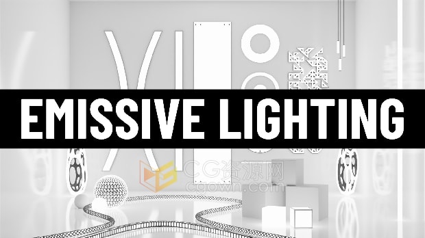 Blender插件Emissive Lighting Demos发光照明对象和演示场景