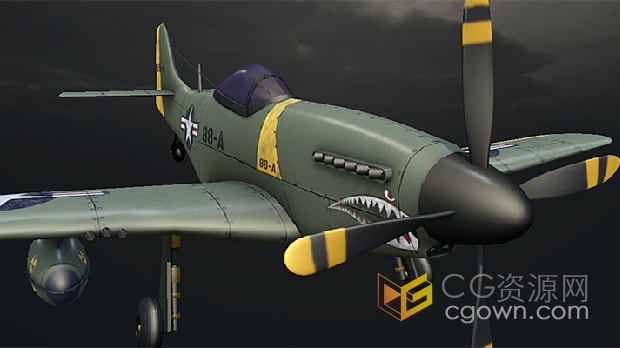3D模型 P-51Mustang野马式战斗机
